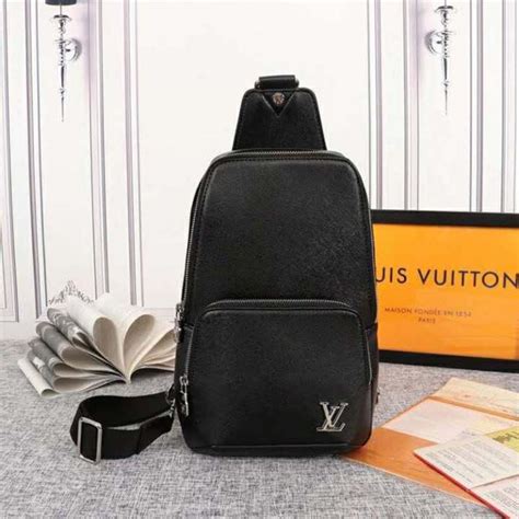 lv avenue sling bag black|louis vuitton men's sling bag.